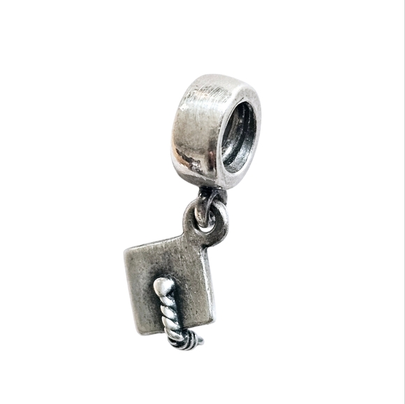 Pandora Graduation Cap Charm 925 Silver - Picture 10 of 13
